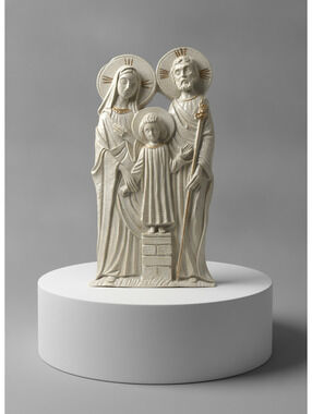 VTG Mt Pinatubo Volcanic Ash Holy Family Wall Plaque Art 1991 Philippines 11"